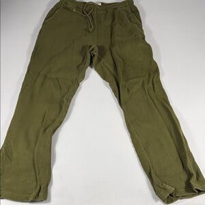 Men's Olive Textured Chinos